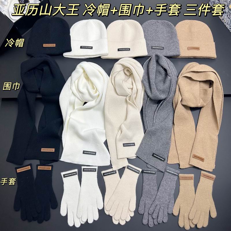 Alexander Wang scarf hat gloves dx02